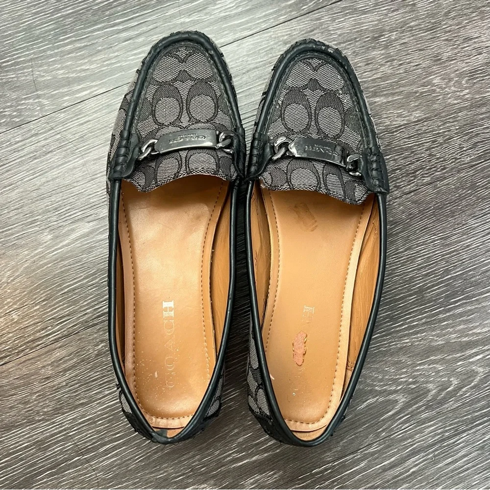 Coach Signature Monogram Loafers